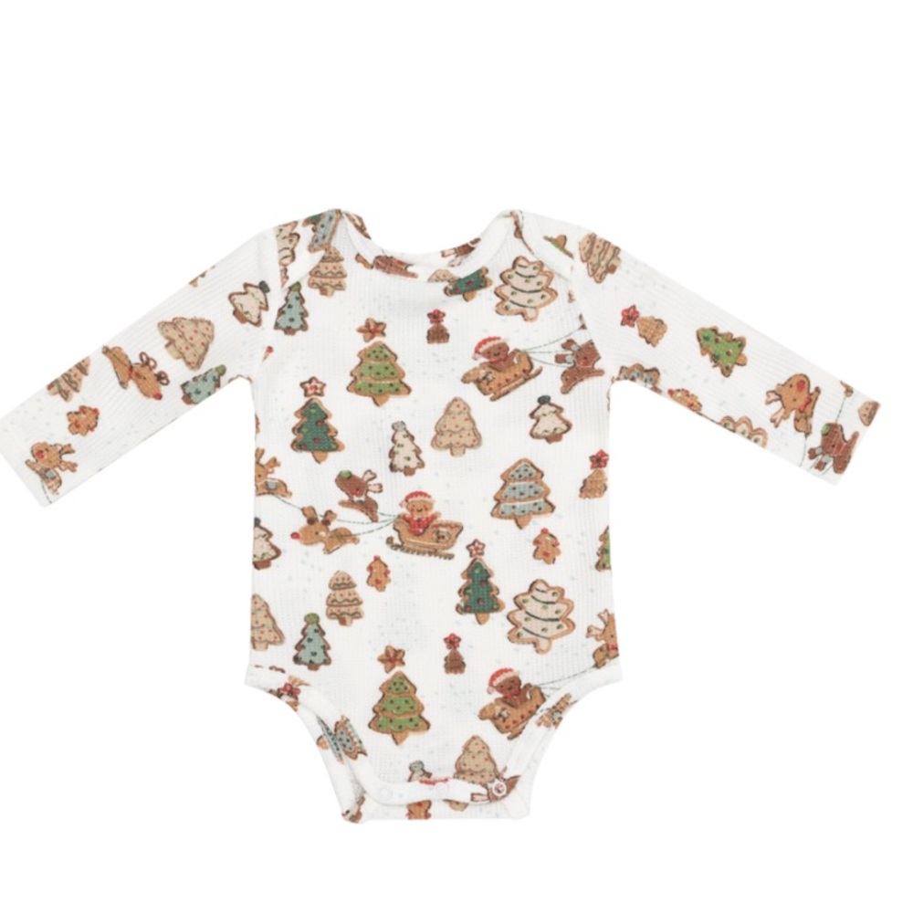Angel Dear Holiday Print Baby Onesie
